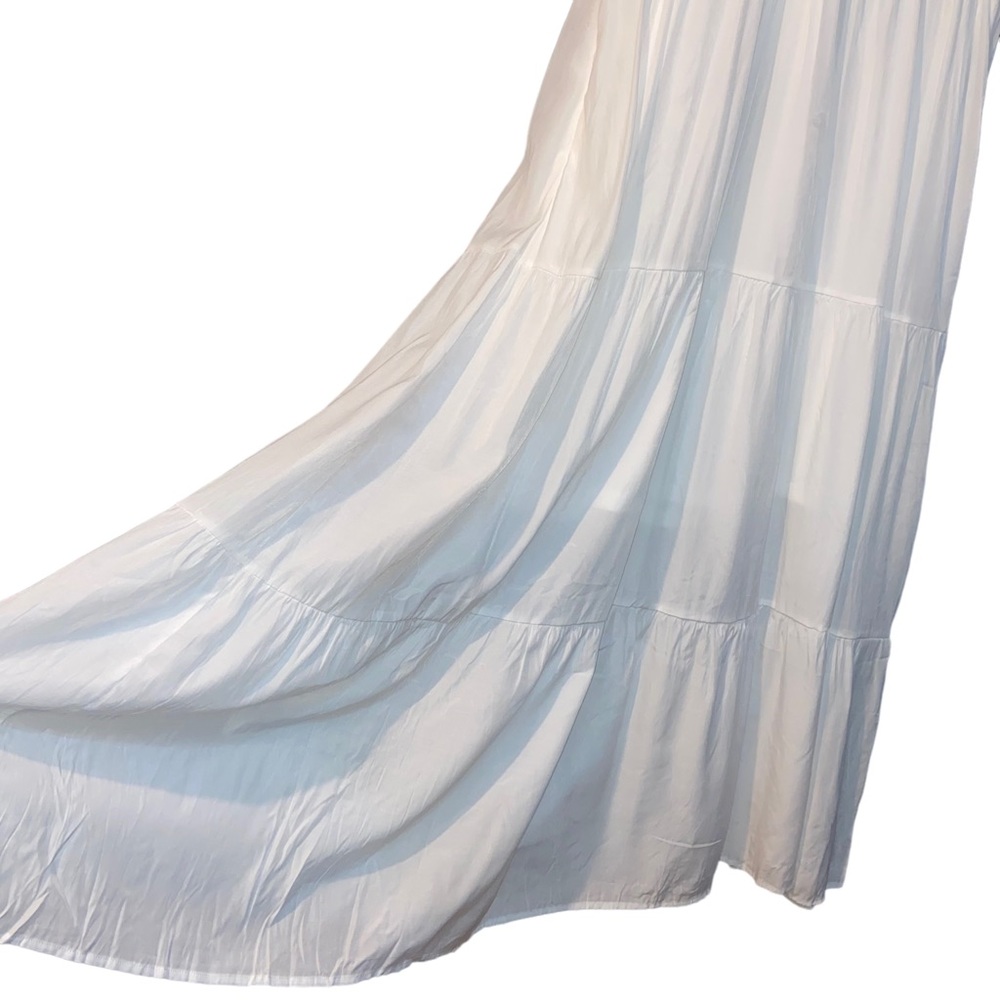 ✨NEW✨ Boho White Ruffled Maxi Lace Feminine Maxi Dress - Women’s Juniors Large - Picture 8 of 14